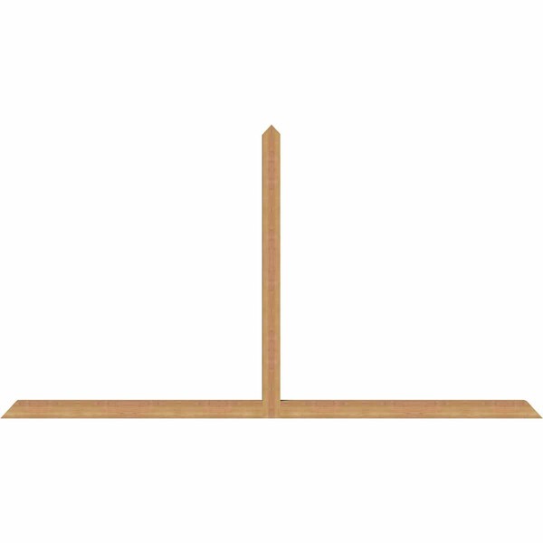 Ekena Millwork Portland Timber Gable Bracket, Western Red Cedar, 108"W x 58"H x 3 1/2"D x 3 1/2"F, 13/12 Pitch GBW108X58X0404POR00SWR - main